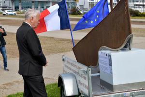 Visite de Jean- Marc Ayrault, Ancien premier ministre, Président de la fondation pour la mémoire de l'esclavage le 18 mai 2024 à Brest.